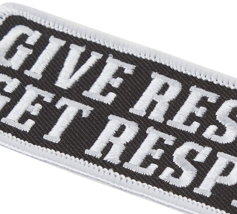 Hot Leathers - PPL9471 Give Respect Embroidered Patch (Multicolor  4"" x 2"") - Image 4